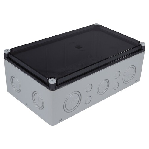 TPLAST - TP Electric 180x300x110 Vidalı Şeffaf Kapaklı IP67 Contalı Termoplastik Buat 3310-270-0100