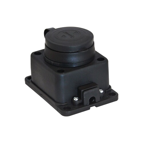 TPLAST - TP Electric 1x16A IP44 Kauçuk Duvar Prizi 3101-306-0300