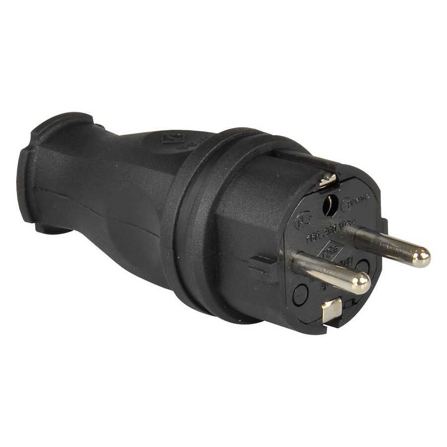  Tp Electric 1x16a Ip44 Kauçuk Düz Ups Fiş 3101-303-0300