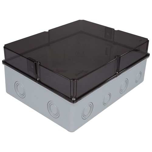 TPLAST - TP Electric 210x280x140 Vidalı Şeffaf Kapaklı Derin IP67 Termoplastik Buat 3310-219-0100