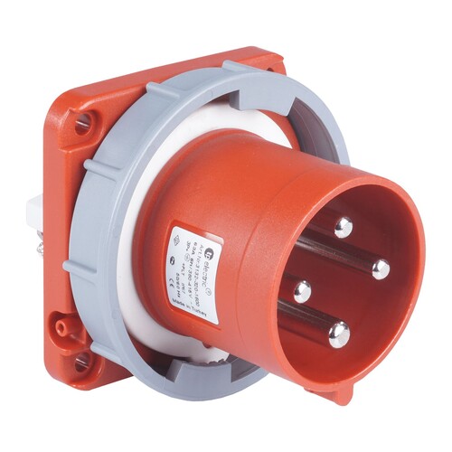 TPLAST - TP Electric 4X125A Makine Fişi Düz Vidalı IP67 120X120 3137-320-1600
