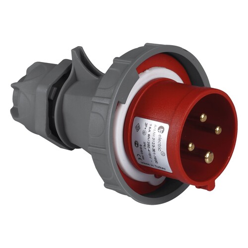TPLAST - TP Electric 4x32A Düz Fiş IP67 Vidalı CEE 3127-301-1600