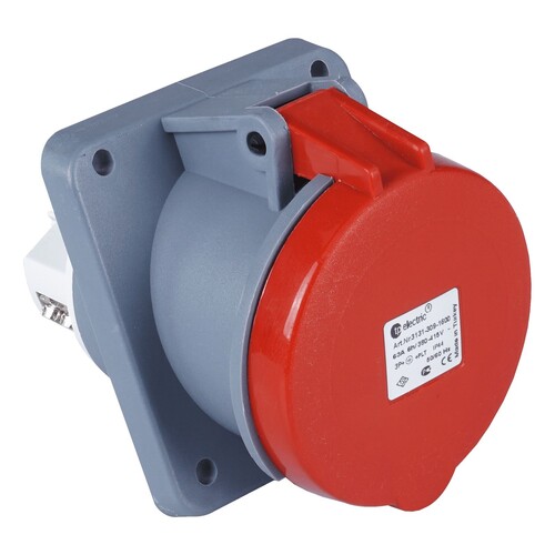 TPLAST - TP Electric 4X63A Makine Prizi Eğik Vidalı IP44 100X107 3131-309-1600