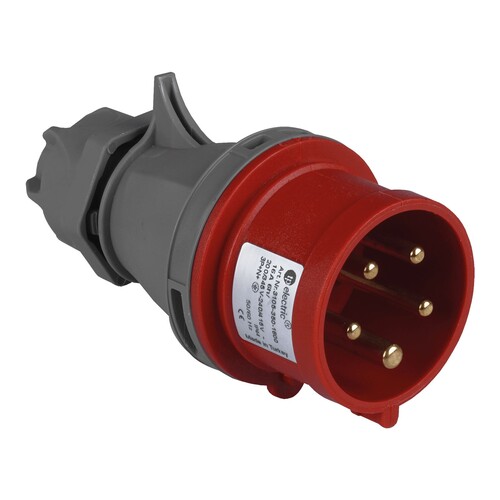 TPLAST - TP Electric 5X32A Faz Dönüştürücü Fiş Vidalı IP44 CEE 3107-350-1600