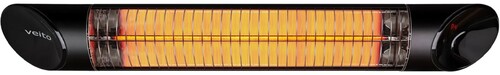 VEİTO - Veito 2000W Duvar Tipi IP55 Su Korumalı Kumandalı Karbon İnfrared Isıtıcı BLADE