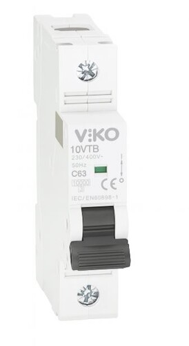 VİKO - Viko 63A C tipi 10kA Otomatik Sigorta 10VTB-1C63