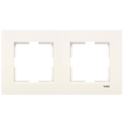 Viko Karre Krem İkili Çerçeve 90960211
