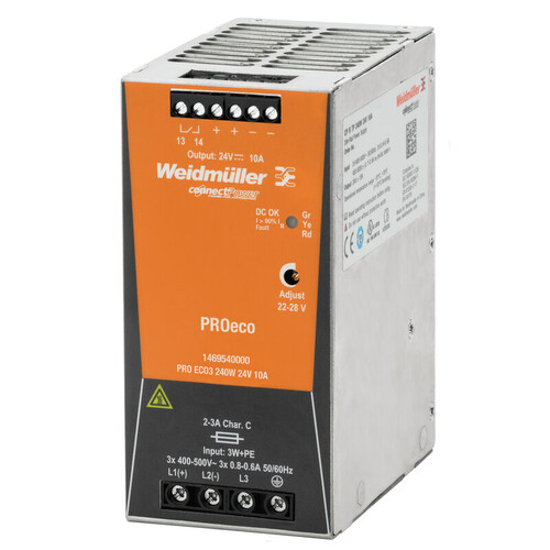 WEIDMULLER - Weidmüller 10A 24V 240W Pro Eco Güç Kaynağı 1469540000