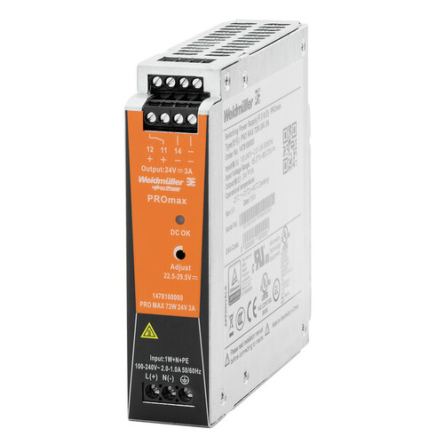 WEIDMULLER - Weidmüller 3A 24V 72W Pro Max Güç Kaynağı 1478100000